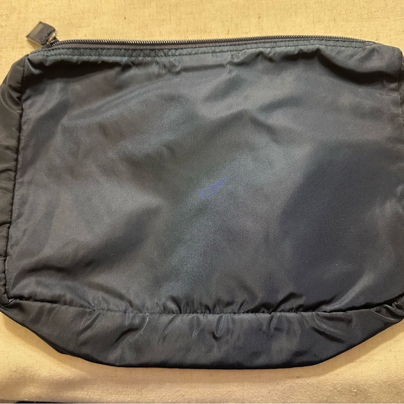 Prada Vintage Tessuto Navy Blue Nylon Cosmetic Bag - Picture 7 of 10